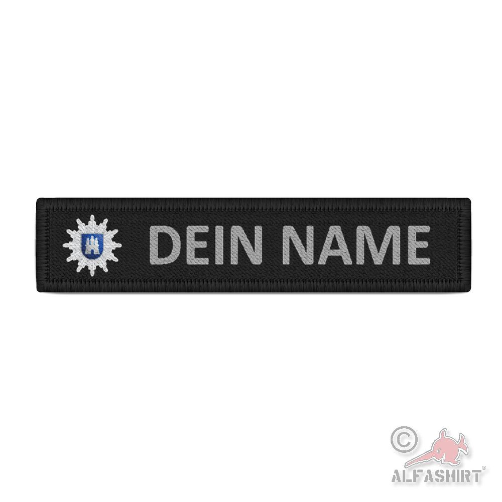 Patch Namensschild Polizei Hamburg Hansestadt Polizist Beamter Streife #45799
