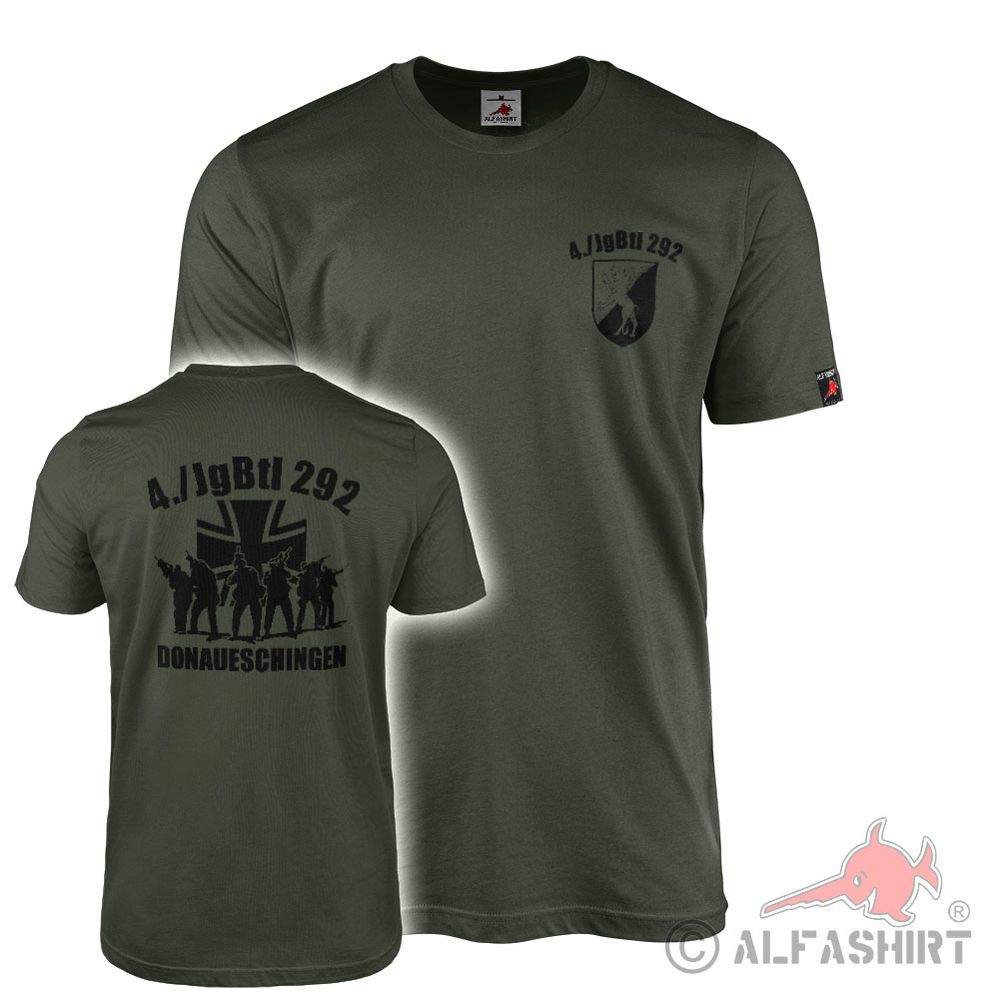 T-Shirt 4 JgBtl 292 Donaueschingen Jägerbataillon Versorgungskompanie #43172