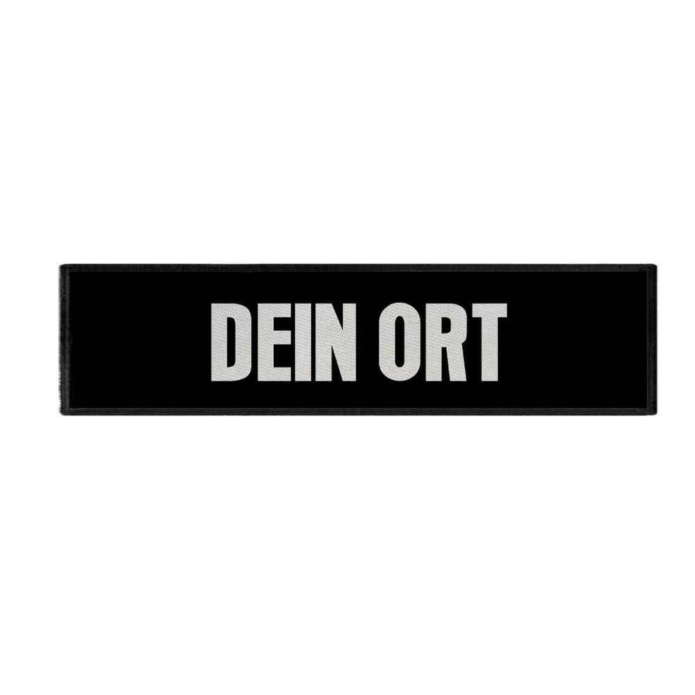 Rückenpatch personalisiert schwarz weiß Uniform individuell anpassen #41540
