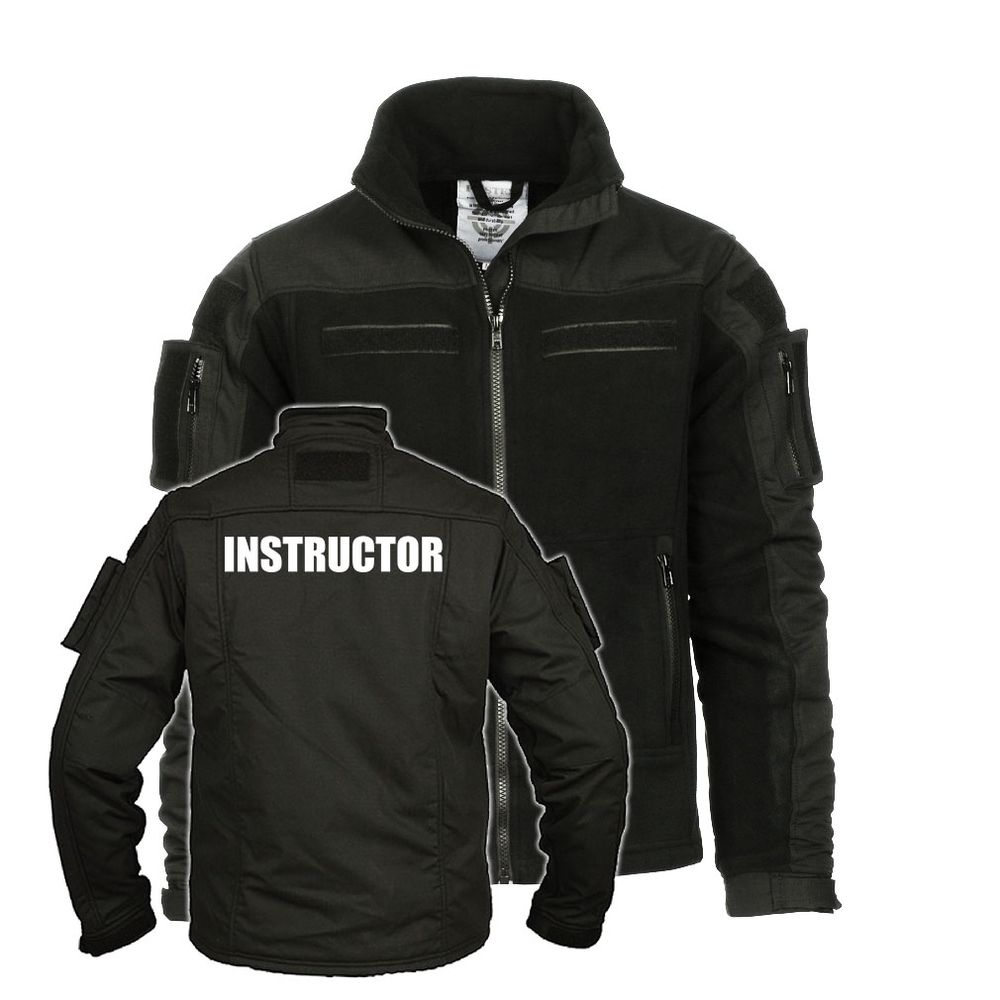 Gr. L SALE Kommando Fleecejacke Instructor BEDRUCKT Ausbilder Lehrer Krav-Maga #26684