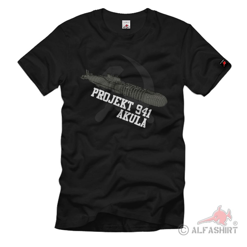 Projekt 941 Akula Hai Sowjetunion Marine U-Booten Typhoon Klasse T-Shirt #30720