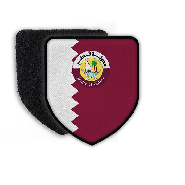 Patch Landespatch Qatar Doha Arabisch Arabien Landesemblem Flagge Stolz  #21961