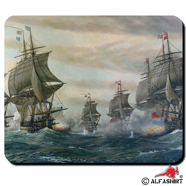 Seeschlacht vor der Chesapeake Bay Amerika Unabhängigkeitskrieg Mauspad #16194