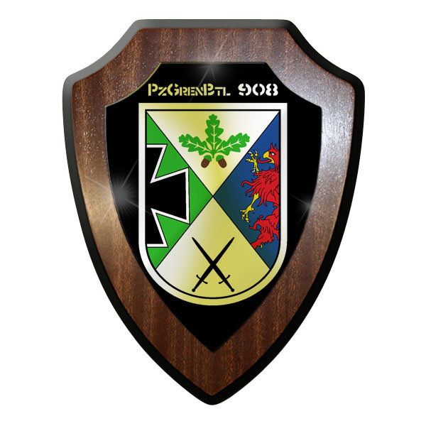 Wappenschild - PanzerGrenadierBataillon pzgrenbtl 908 Bundeswehr BW #9006