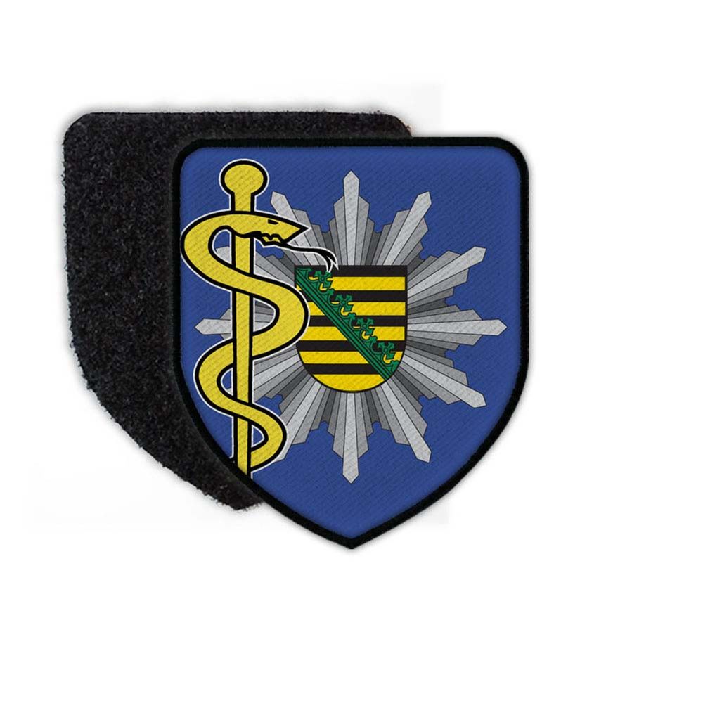 Patch Polizeiarzt Sachsen Polizei Abzeichen Arzt Doktor Mediziner#24249