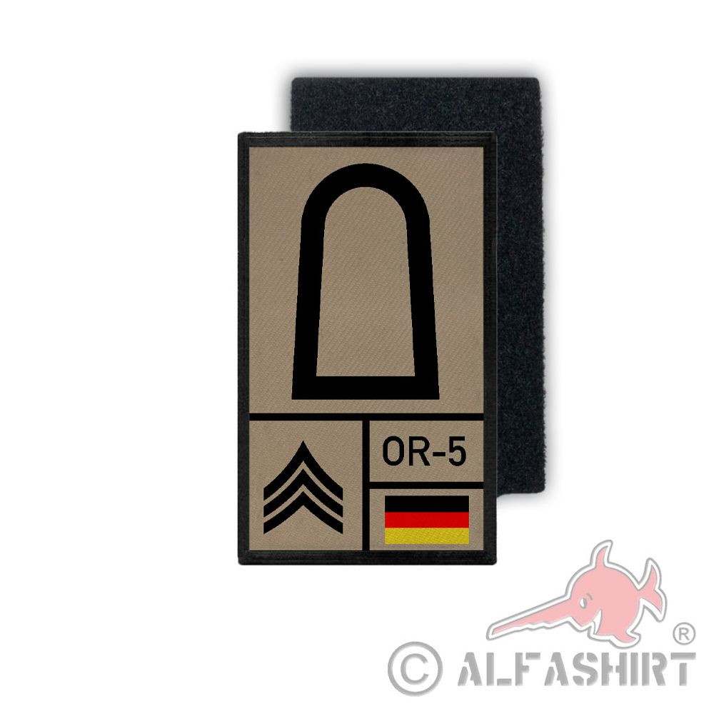 Rank Patch 9.8x6cm Sergeant Tropen Stuffz Bundeswehr Rank # 35858