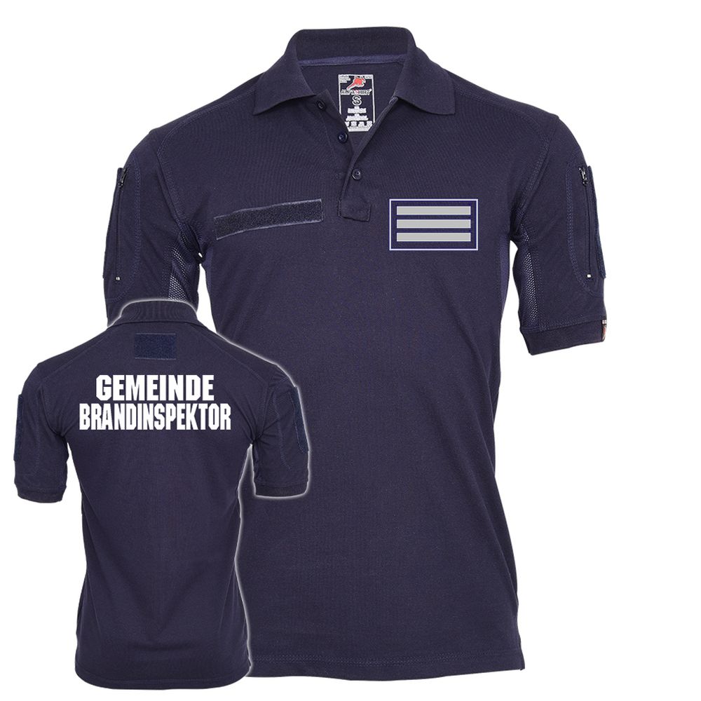 Tactical Polo Shirt Gemeinde Brandinspektor Atemschutz Feuerwehr #23537