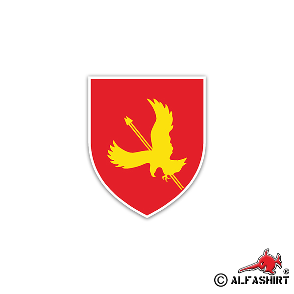 Sticker FlaRgt 2 anti-aircraft regiment Kassel army anti-aircraft defense 6x7cm A2156