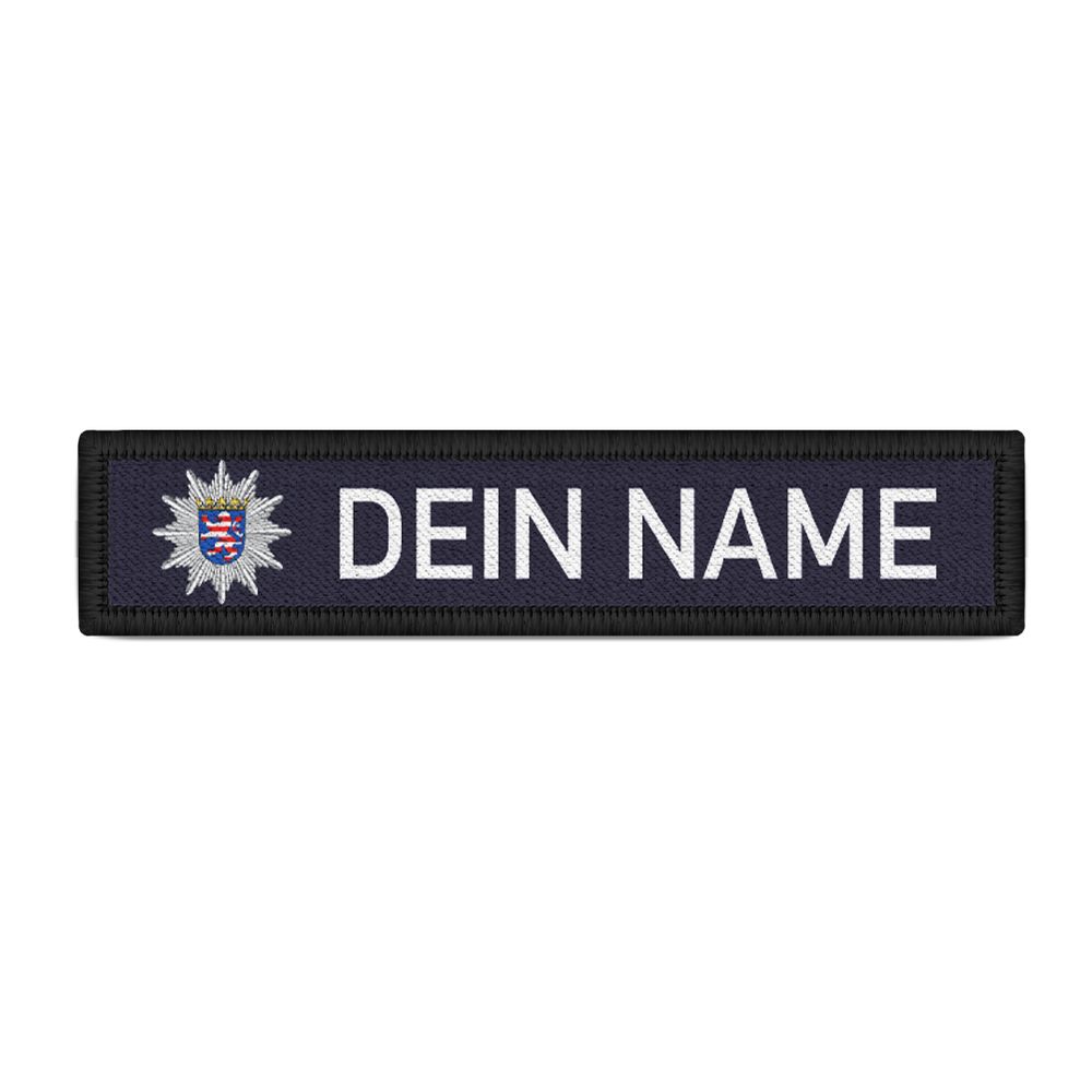 Patch Namens-Schild Polizei  Streifen personalisiert #39747