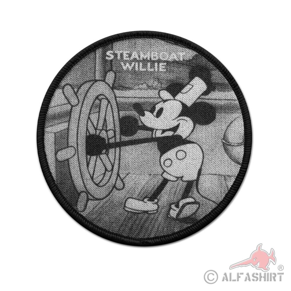 Patch Steamboat Willie Animation Cartoon 1928 7.5cm#44045
