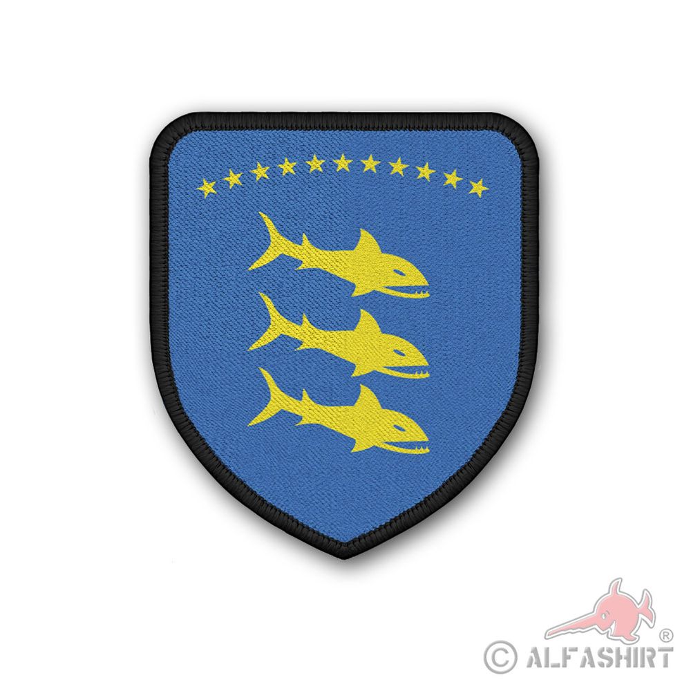 Patch coat of arms shape 7.5x6.5cm Destroyer 6 Z6 USS Charles Ausburne DD-570 #43795