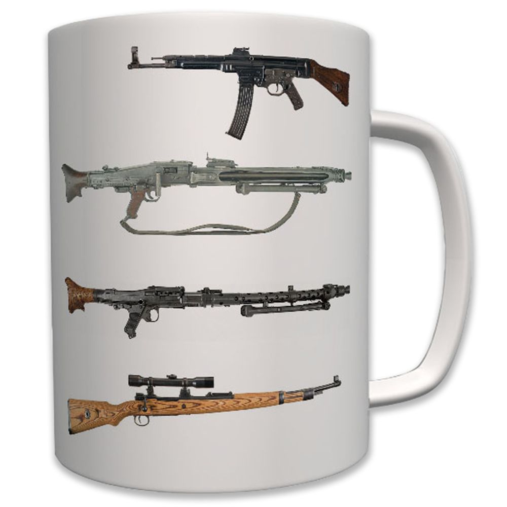 Waffen WK Maschinengewehr MG42 MG34 Stg44 Sturmgewehr K98 Wh - Tasse #7534