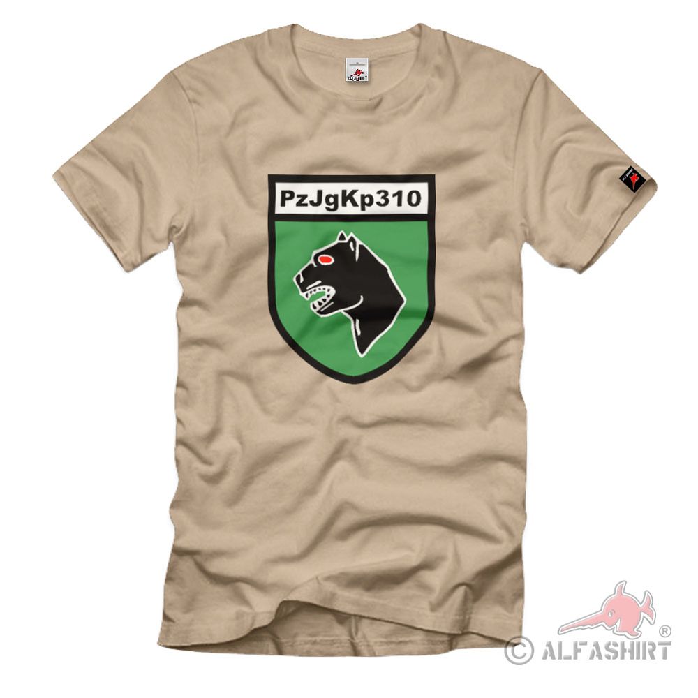 PzJgKp 310 Panzerjägerkompanie Troop Unit Coat of Arms - T Shirt # 1374
