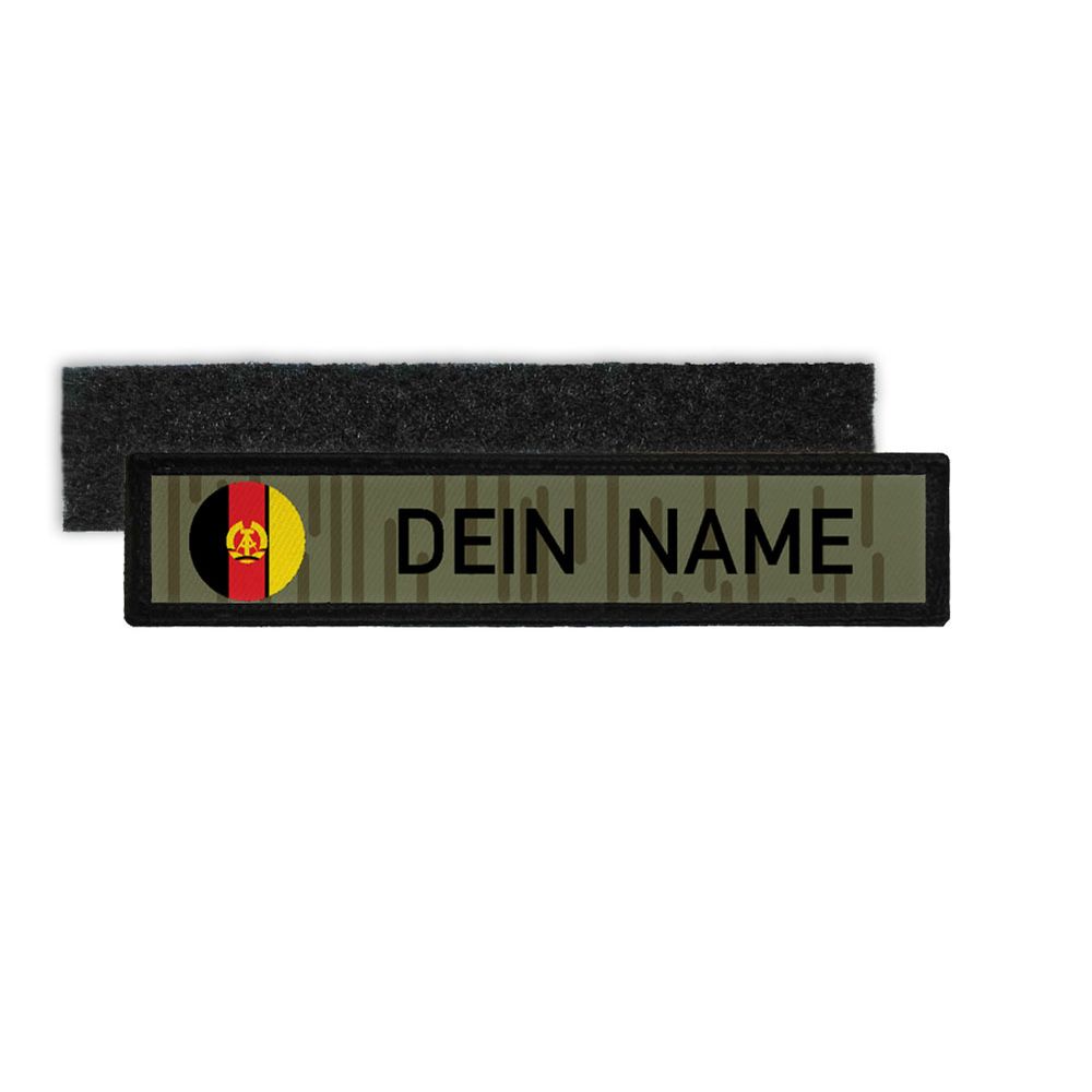 DDR NVA Namenschild Patch Strichtarn Nationale Volksarmee Deutsche #33369