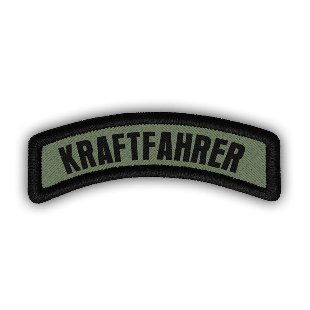 Kraftfahrer Patch Bogen Fahrer Bundeswehr Aufnäher KvD Wolf Schriftzug#46630