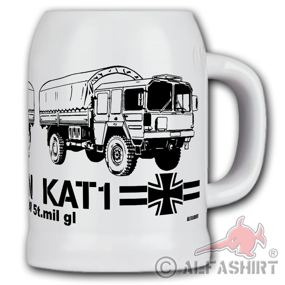 Bierkrug Man Kat Bw Bundeswehr LKW Laster mil gl  Lastkraftwagens Truck #41324