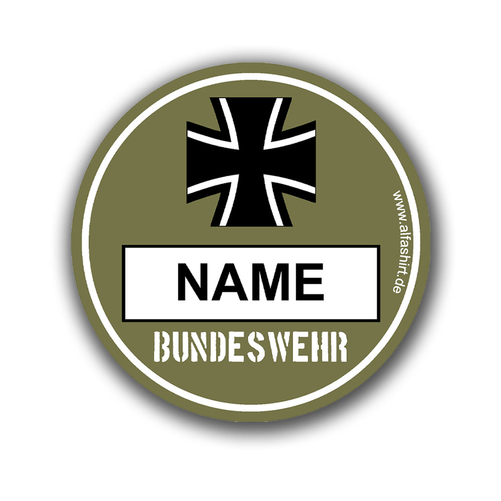 BW Environmental Badge Bundeswehr olive Environmental Zone Army Fun Sticker 8cm # A4798