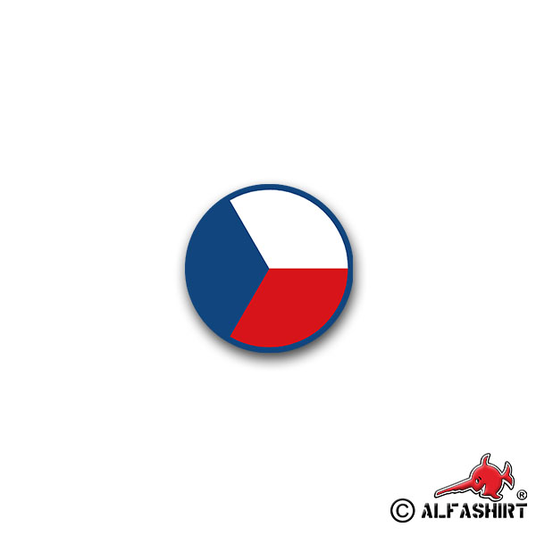 Aufkleber/Sticker Czech Roundel Flugzeugkokarde Air Force Military 7x7cm A1631