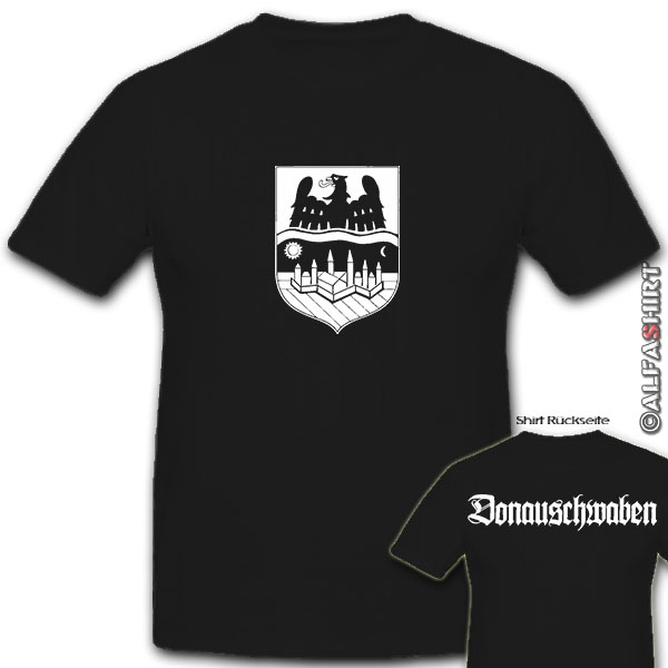 Donauschwaben Wappen Abzeichen Heimat Deutschland Österreich - T Shirt #10687
