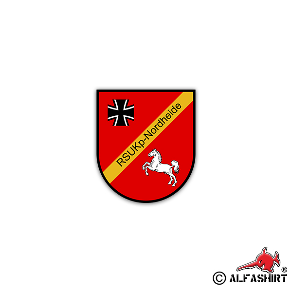 Aufkleber/Sticker RSU Kp Nordheide Regionale Sicherung Unterstützung 6x7cm A2152
