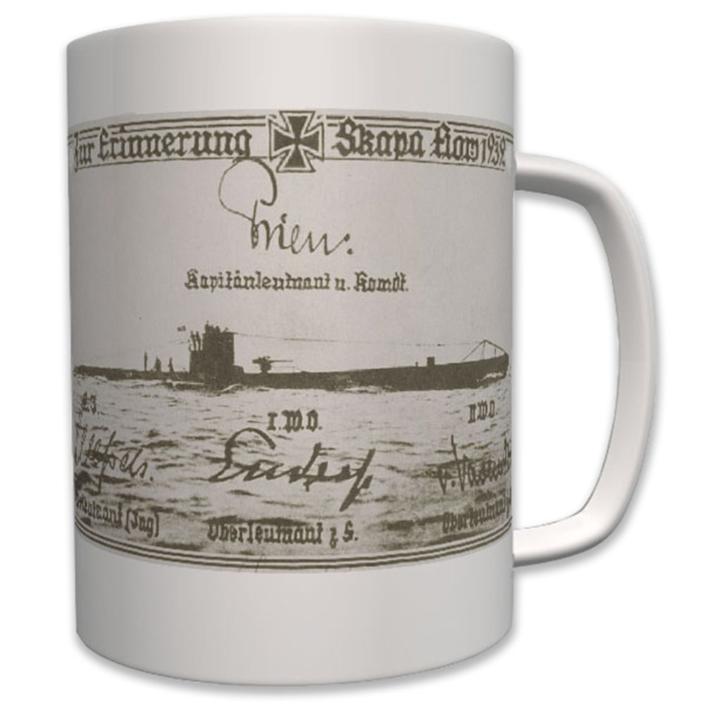 Erinnerung Skapa Flow U47 U Boot 47 Stier Unterseeboot - Tasse #7500