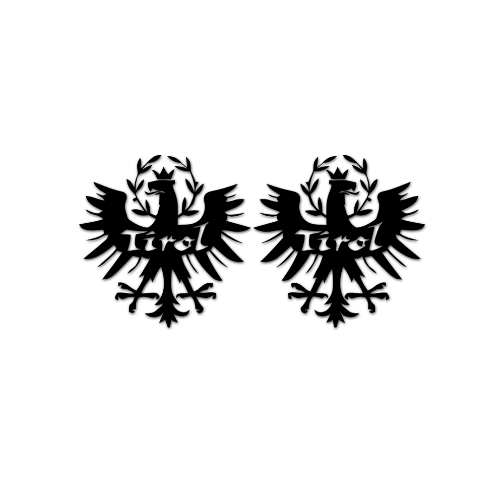 Sticker set South Tyrolean eagle Austria coat of arms emblems 2 10cm each #A6278