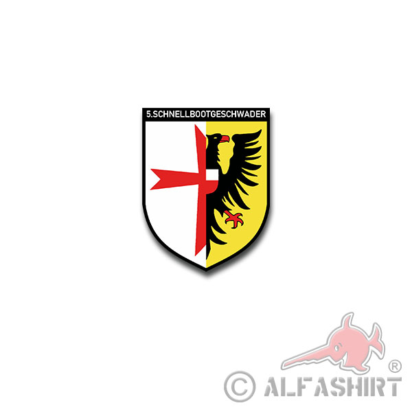 5 speedboat squadrons Marine Bundeswehr Bundeswehr coat of arms 7x5cm # A4327