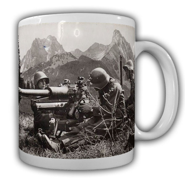 Tasse Feldhaubitze Schweizer Armee Gebrige Feldsoldat Heer Stolz #22197