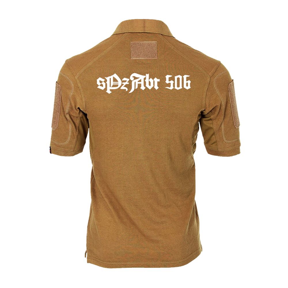 Tactical polo shirt Alfa sPzAbt 506 heavy tank division BW Fight # 19694 Tactical polo shirt Alfa sPzAbt 506 heavy tank division BW Fight # 19694