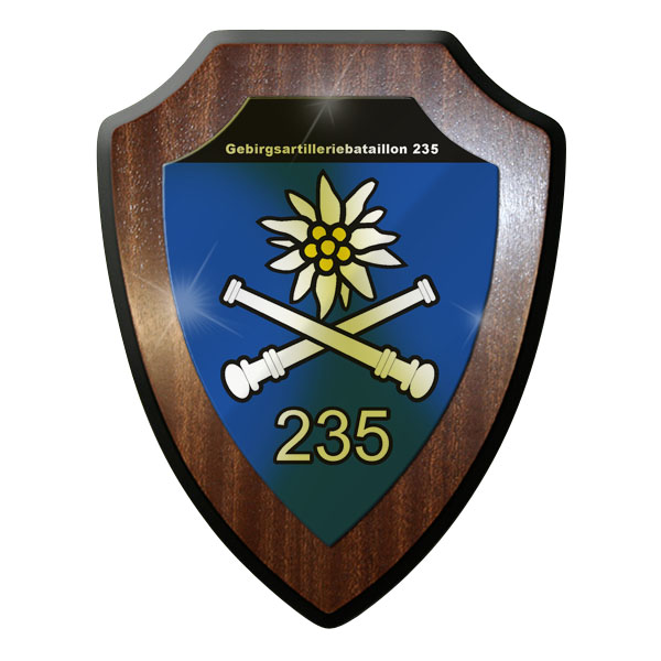 Wappenschild / Wandschild / Wappen - GebirgsArtillerieBataillon 235 Alpen #9231