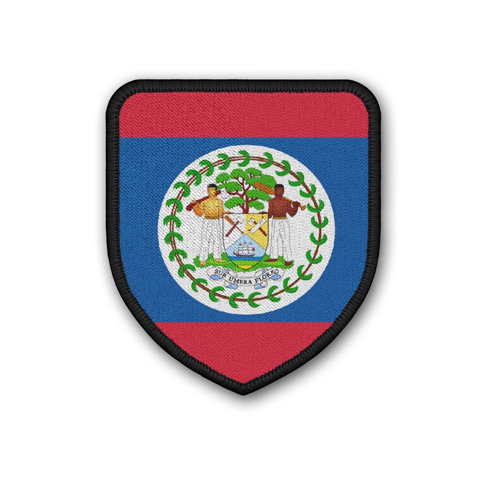 Patch Flag of the Belize Flagge Staat Nation Wappen Landesflagge Aufnäher #21373