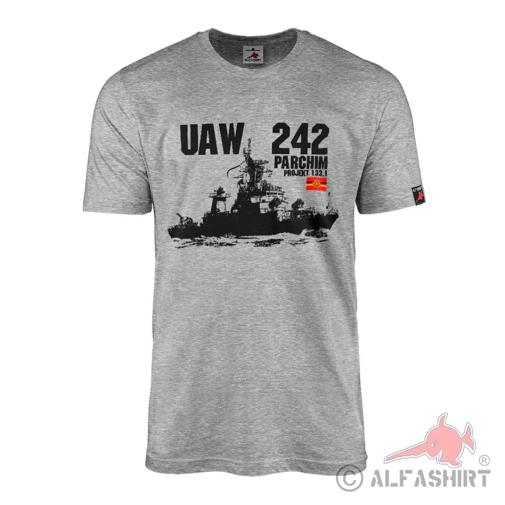 UAW 242 ParchimDDR Schiff NVA Volksmarine Boot Besatzung Dienstzeit Hemd T-Shirt#24260