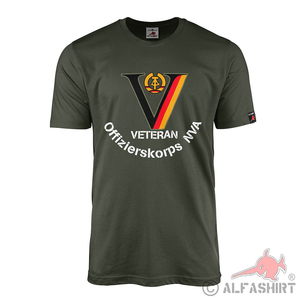 Veteran Offizierskorps NVA Offizier Reservist der Nationalen DDR T-Shirt#42229