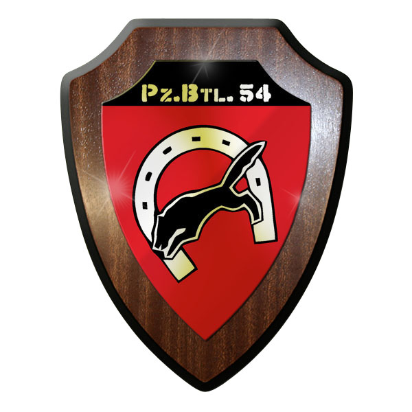Wappenschild / Wandschild / Wappen - Panzerbataillon 54 PzBtl Bw Bundeswehr#9004