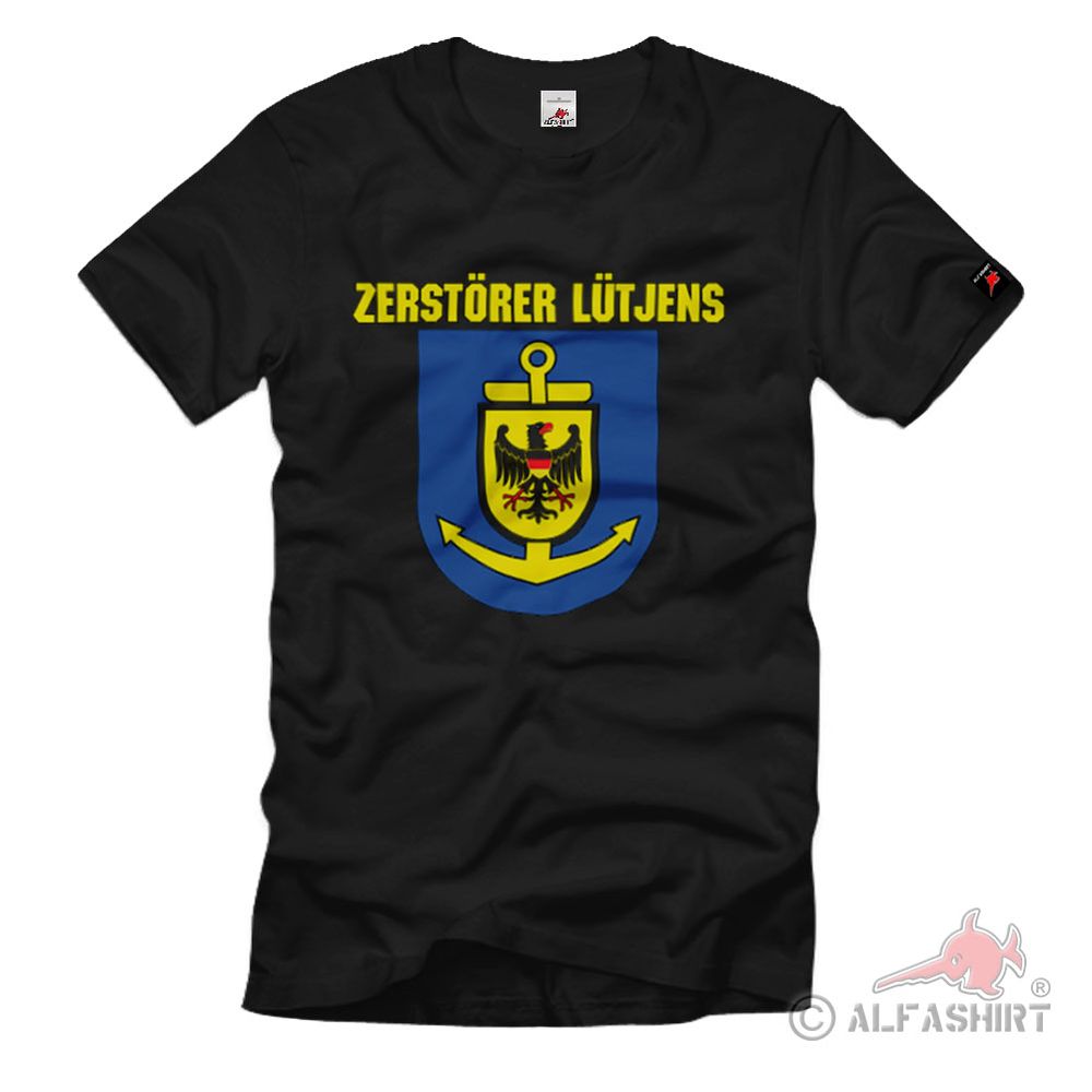 Lütjens Typ 2 D185 Marine Wappen Abzeichen Bundesmarine Schiff T Shirt #15972