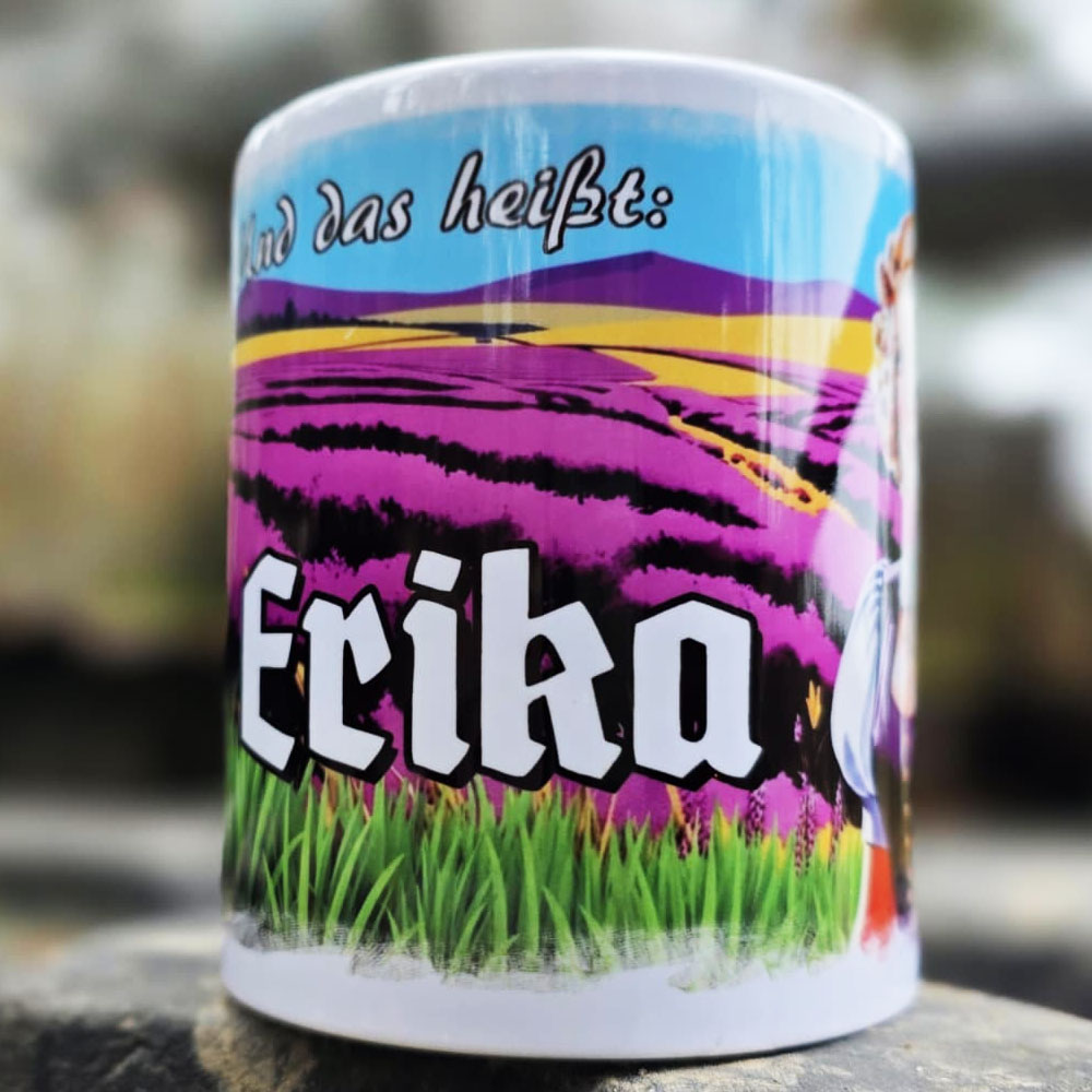 Tasse Erika Marsch-Lied Text und das heißt - Soldaten Becher#47093