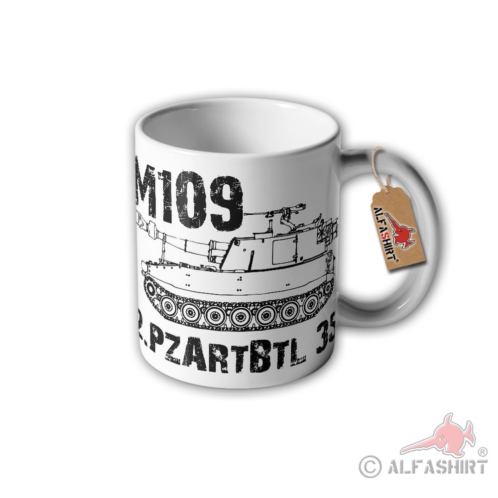Tasse 2 PzArtBtl 35 M109 Panzerhaubitze Haubitze Panzer 155 mm Geschütz #31508