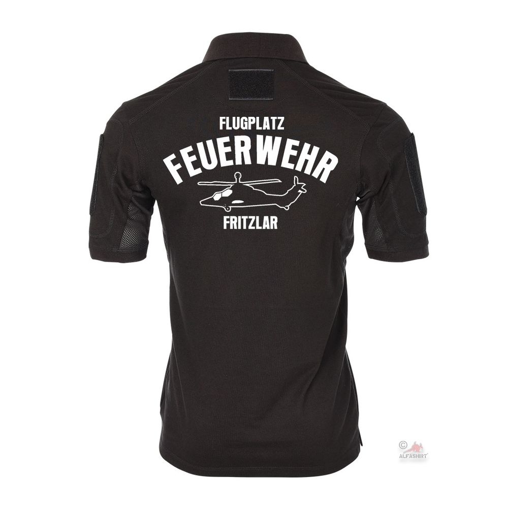 Tactical Polo Shirt Alfa Airfield Fire Department Fritzlar Tiger Man Fire #24144
