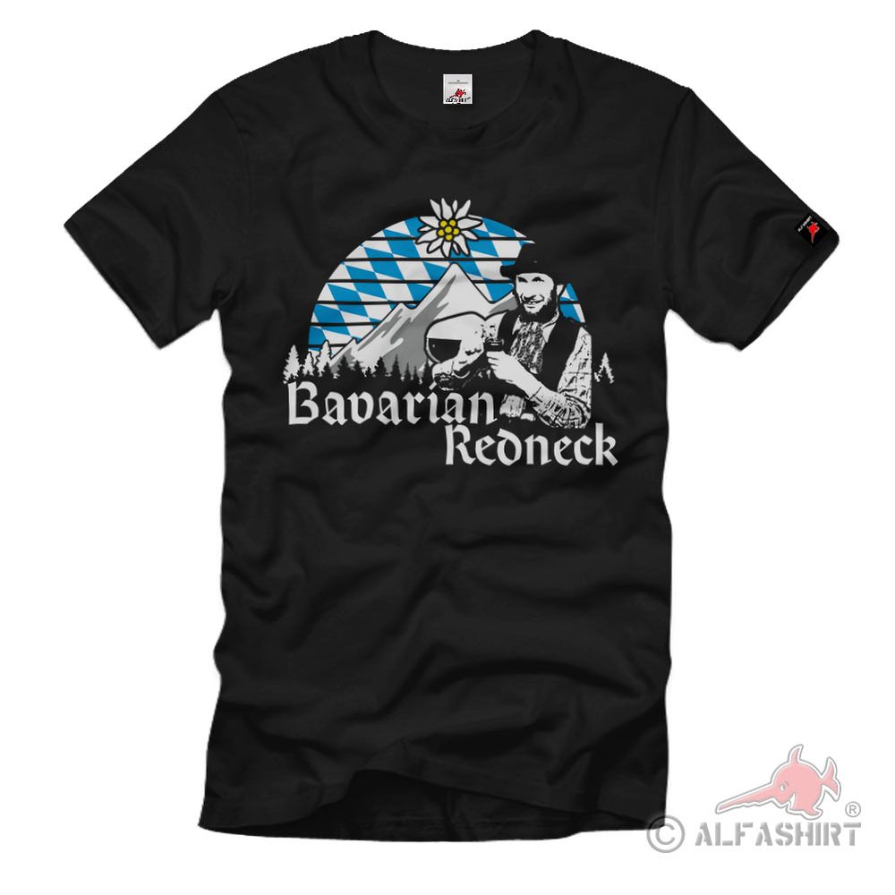 Bavarian Redneck München Bayern Alpen Moonshine Whisky Humor Fun T-Shirt#S38213