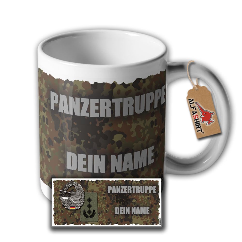Tasse Oberst iG Bundeswehr Panzertruppe Truppengattung Heer Leopard 2 #33861