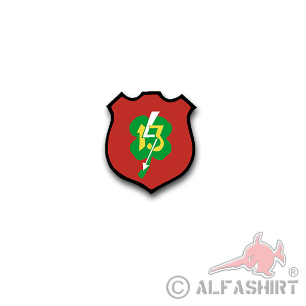 sticker U625 tower coat of arms logo badge clover submarine 7x6cm A3149
