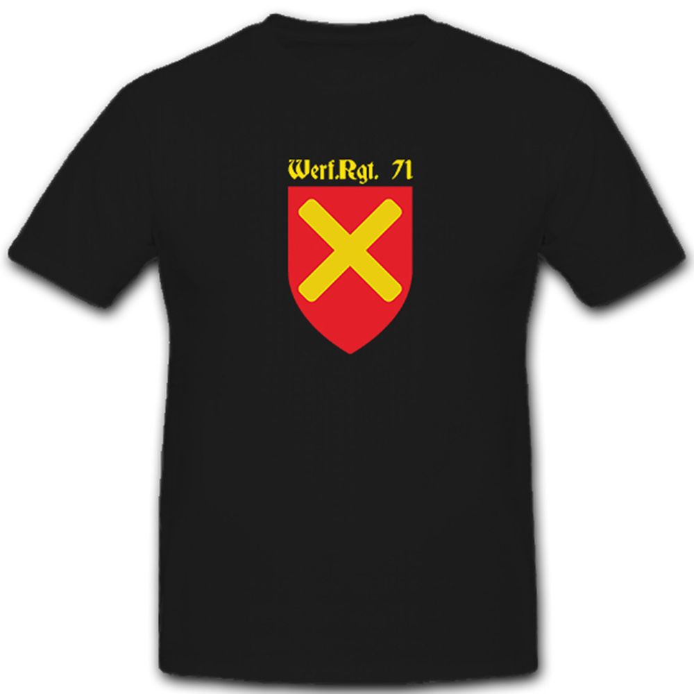 Werf.Rgt.71 Werfer Regiment Militär WK 2 Wappen Abzeichen Emblem - T Shirt #5301