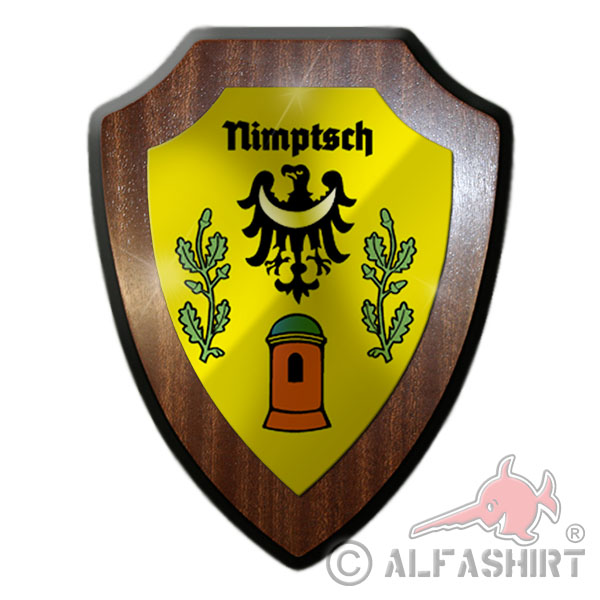Heraldic shield / wall sign - Nimptsch Silesia Lower Silesia Poland # 25658
