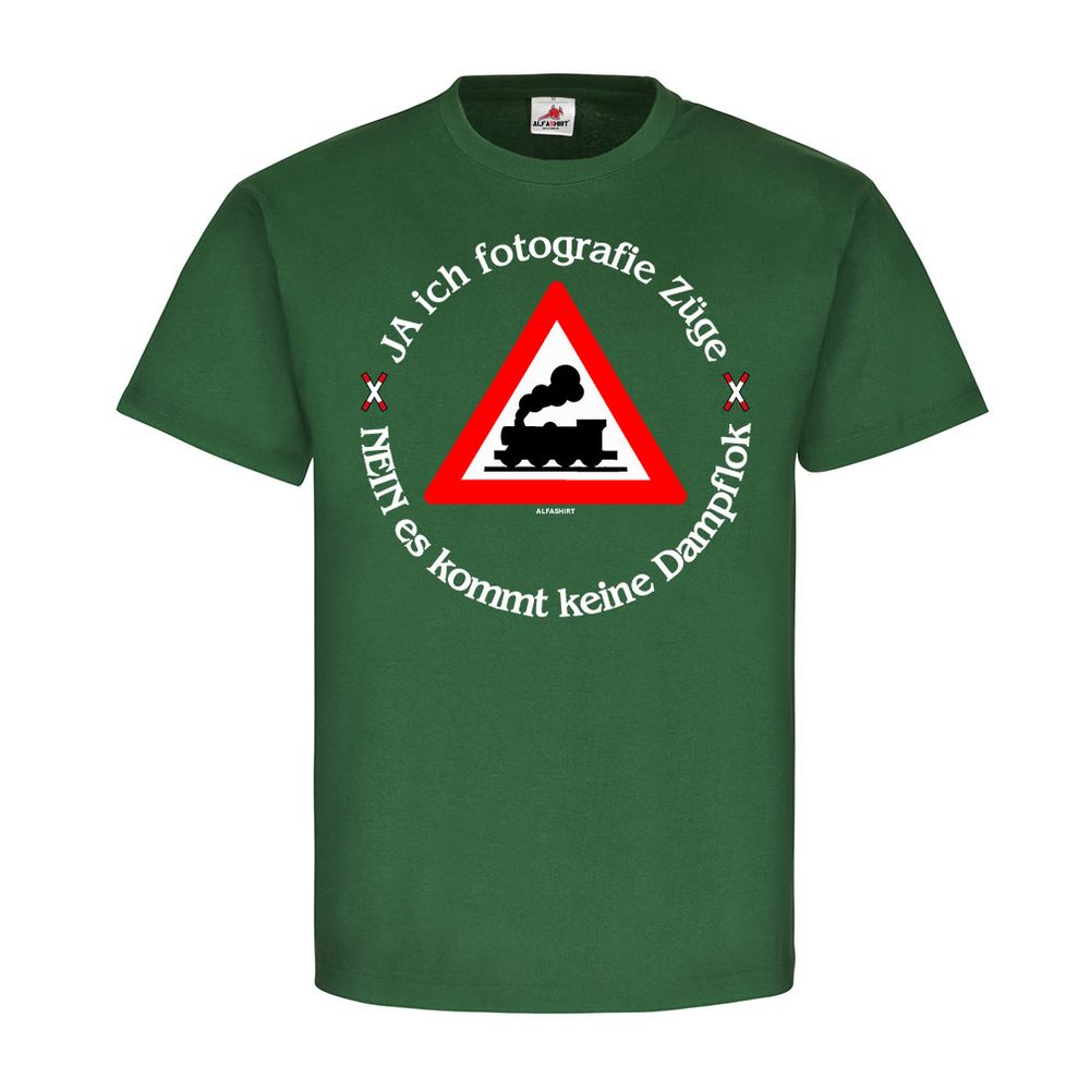 Ja ich fotografiere Züge Eisenbahn Romantik Zug Fan Hobby Fotograf T Shirt #25323