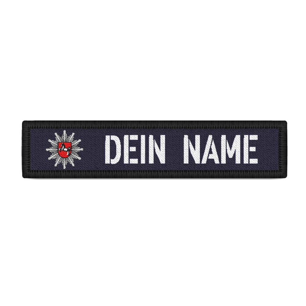 Patch Namens-Schild Polizei Niedersachsen  Streifen personalisiert #36111