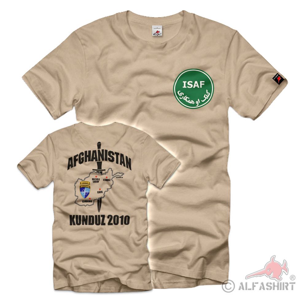 ISAF Kunduz 2010 Afghanistan Einsatz Veteran Bundeswehr T-Shirt #36089