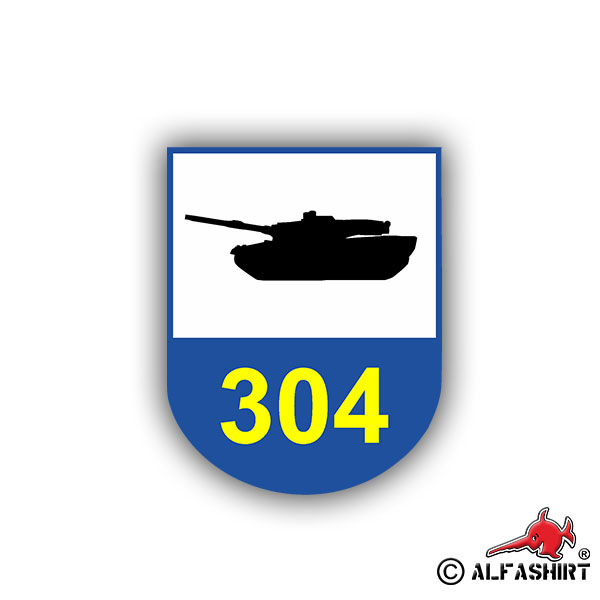 Sticker Tank Battalion 304 Hahnenkammkaserne PzBtl 304 5x7cm A720
