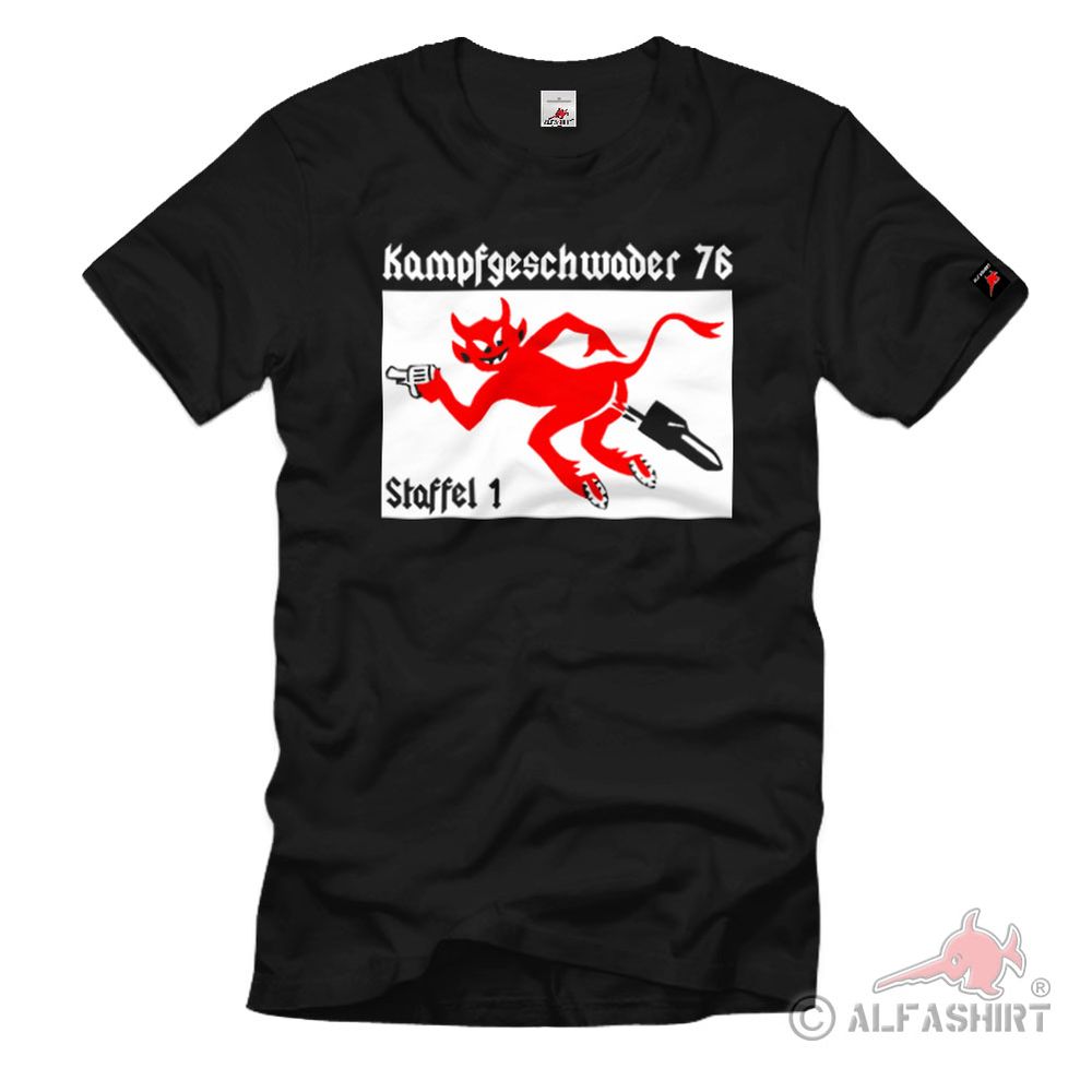 Kampfgeschwader 76 Staffel 1 KG76 Luftwaffe Geschwaderwappen - T Shirt #1080