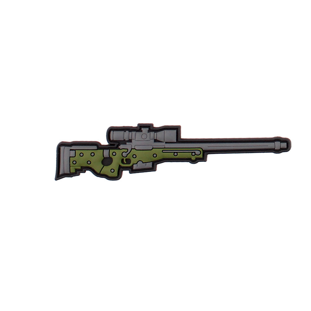 3D Rubber AI AW-50 Patch Sniper Gun Airsoft Militär Aufnäher 3x10cm #29088