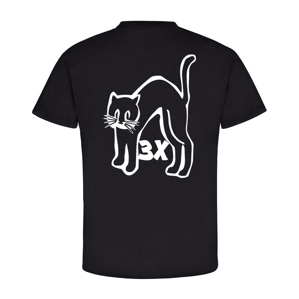 U-Boot 48 Marine Typ VII B 3x schwarzer Kater Logo - T Shirt #12778
